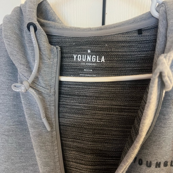 Young LA zip-up hoodie. Grey - Medium Men’s. - Picture 3 of 3